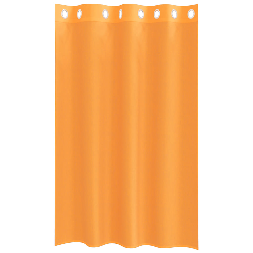 vidaXL Voile Curtains with Grommets 2 pcs Orange 140x175 cm