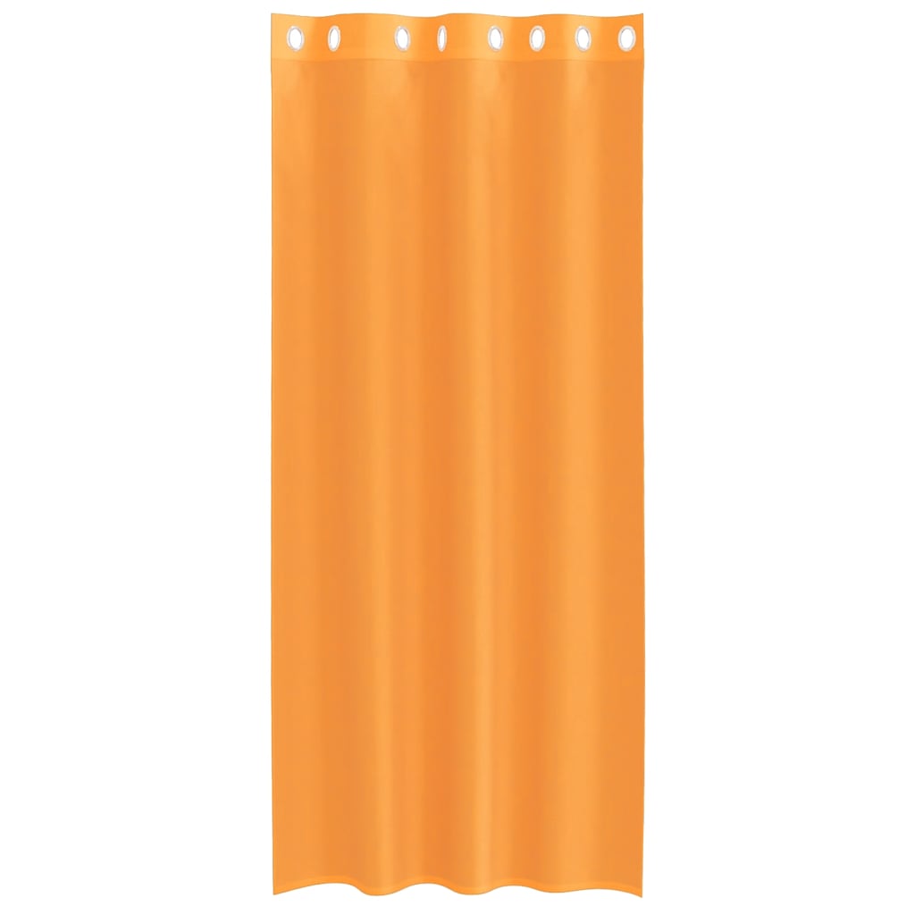 vidaXL Voile Curtains with Grommets 2 pcs Orange 140x225 cm