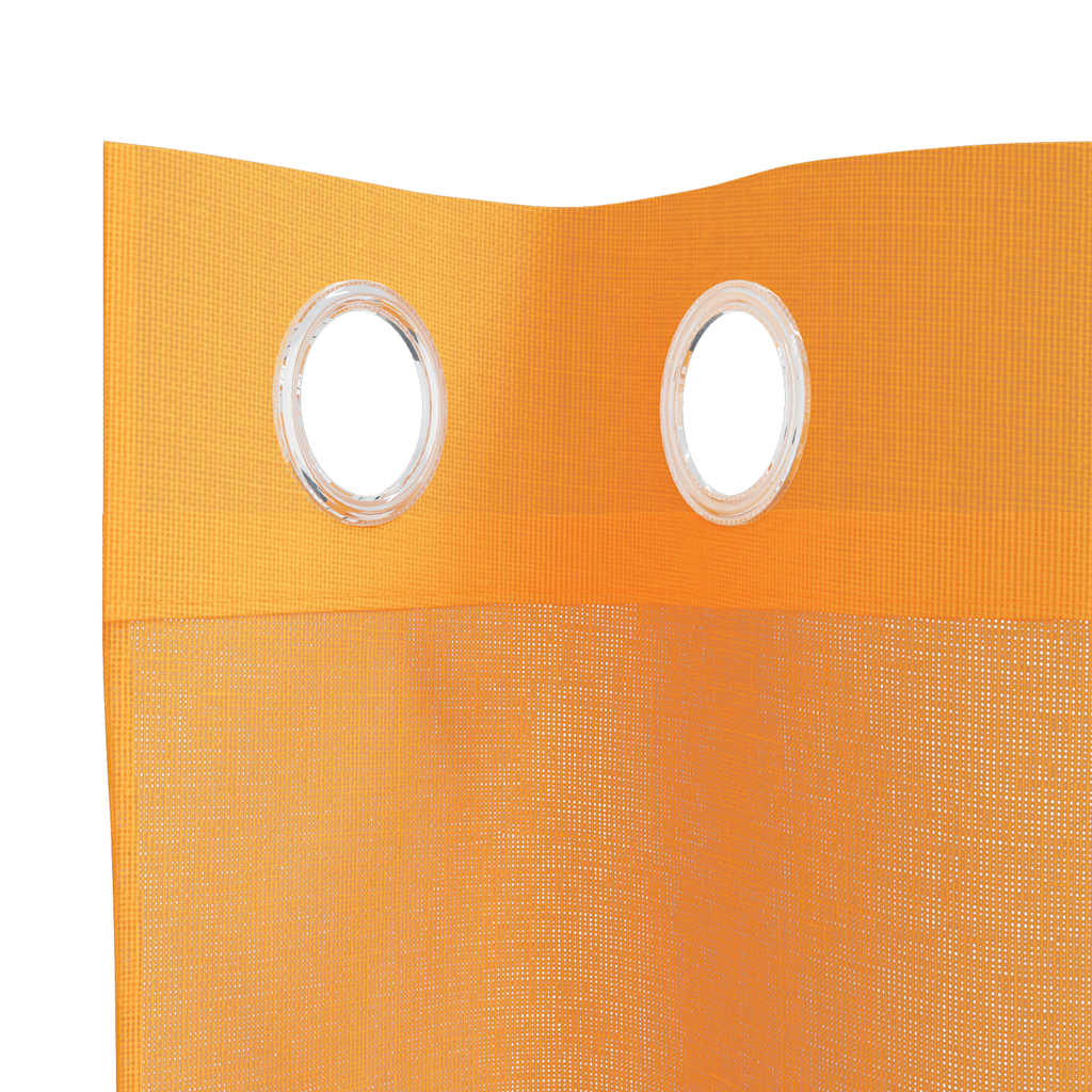 vidaXL Voile Curtains with Grommets 2 pcs Orange 140x225 cm