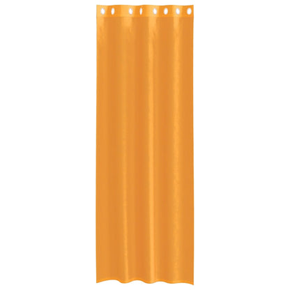 vidaXL Voile Curtains with Grommets 2 pcs Orange 140x300 cm
