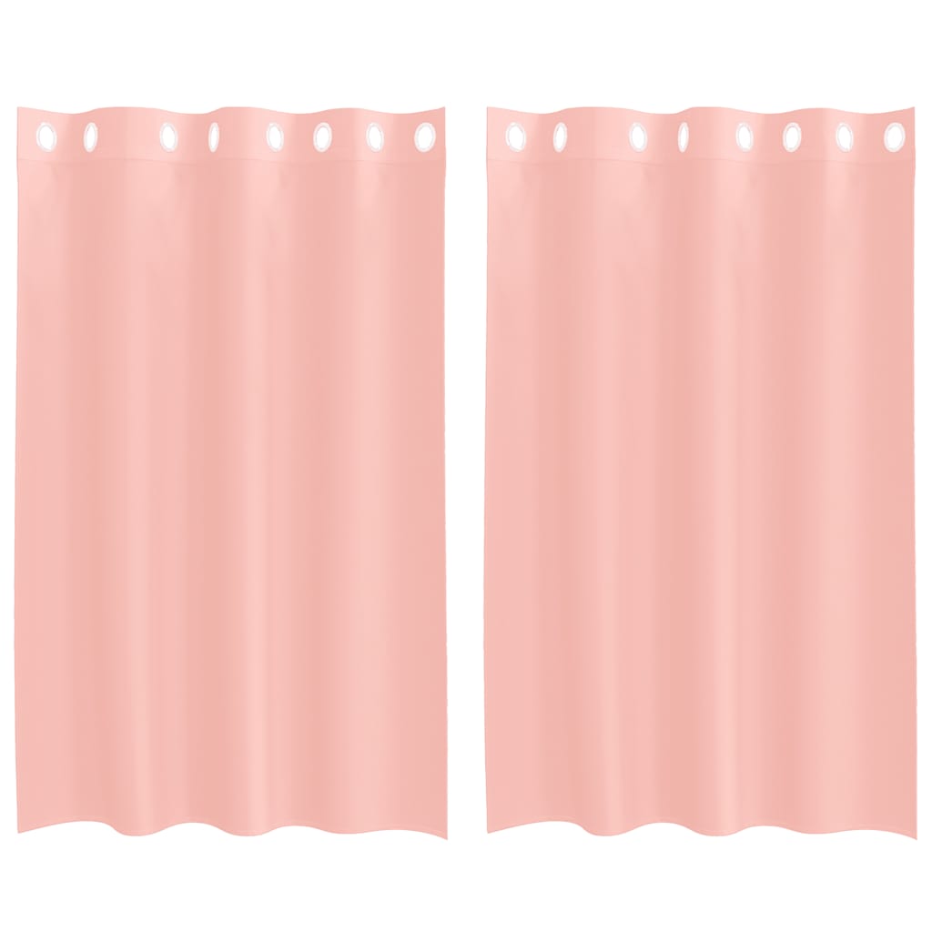 vidaXL Voile Curtains with Grommets 2 pcs Pink 140x175 cm