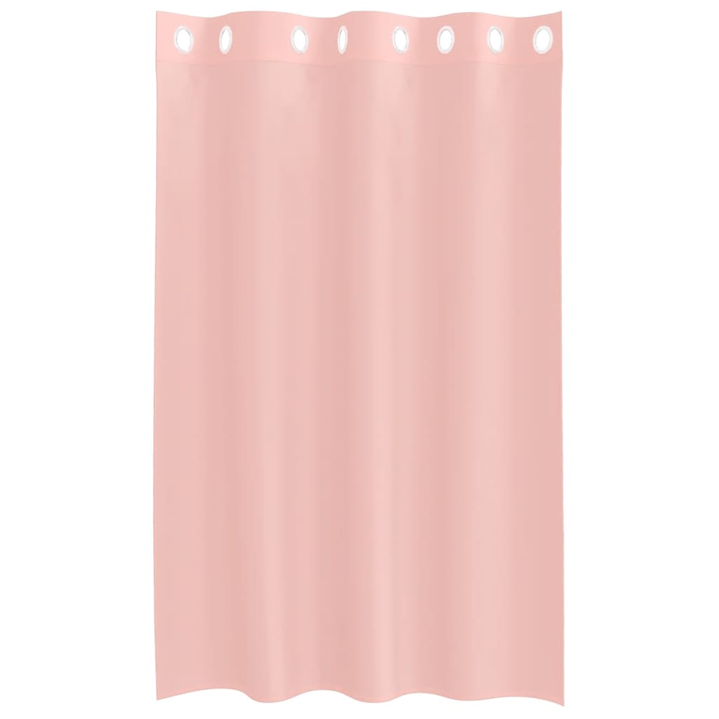 vidaXL Voile Curtains with Grommets 2 pcs Pink 140x175 cm
