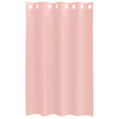 vidaXL Voile Curtains with Grommets 2 pcs Pink 140x175 cm