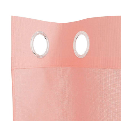 vidaXL Voile Curtains with Grommets 2 pcs Pink 140x175 cm