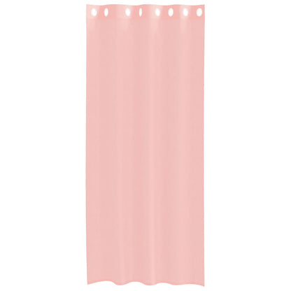 vidaXL Voile Curtains with Grommets 2 pcs Pink 140x225 cm