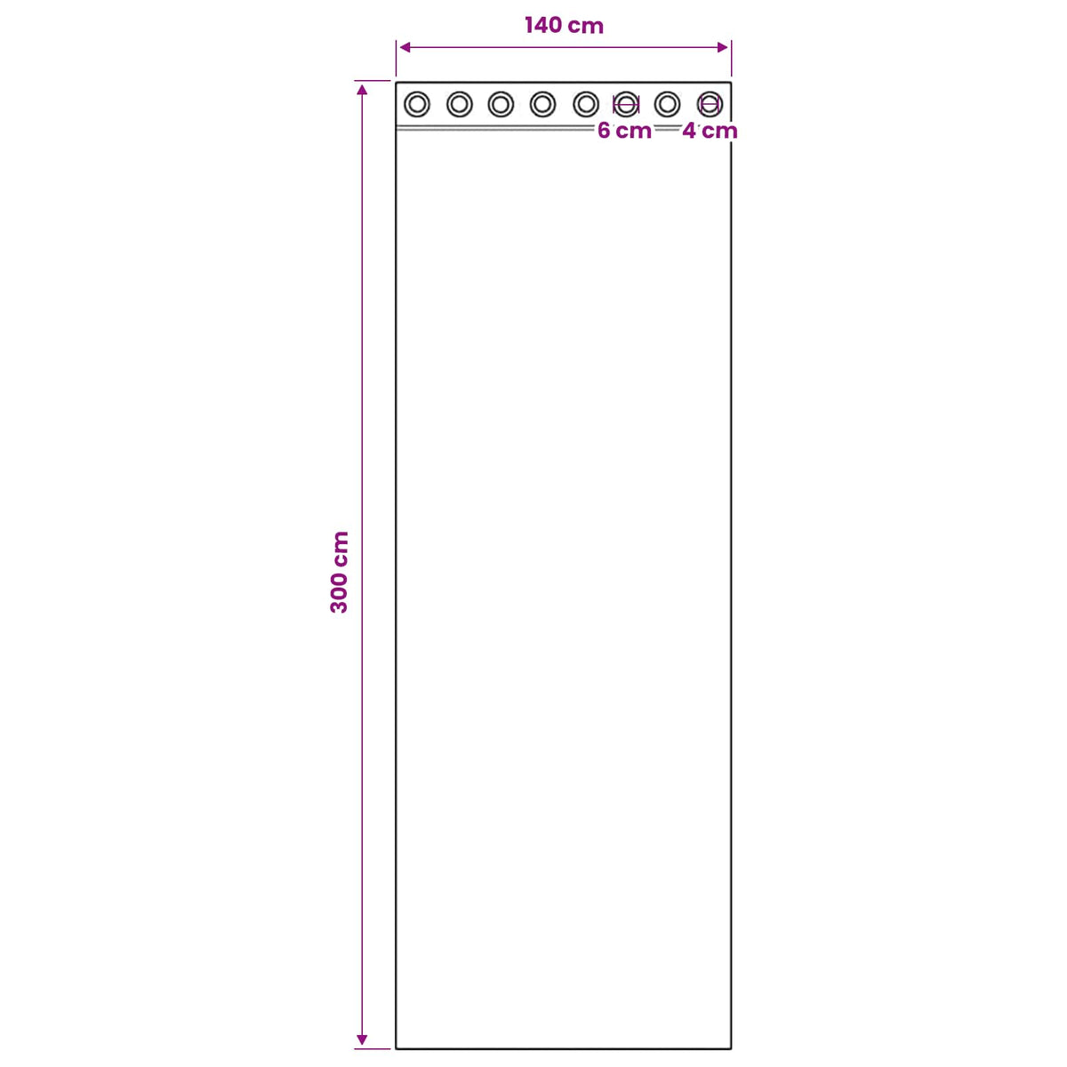 vidaXL Voile Curtains with Grommets 2 pcs Pink 140x300 cm