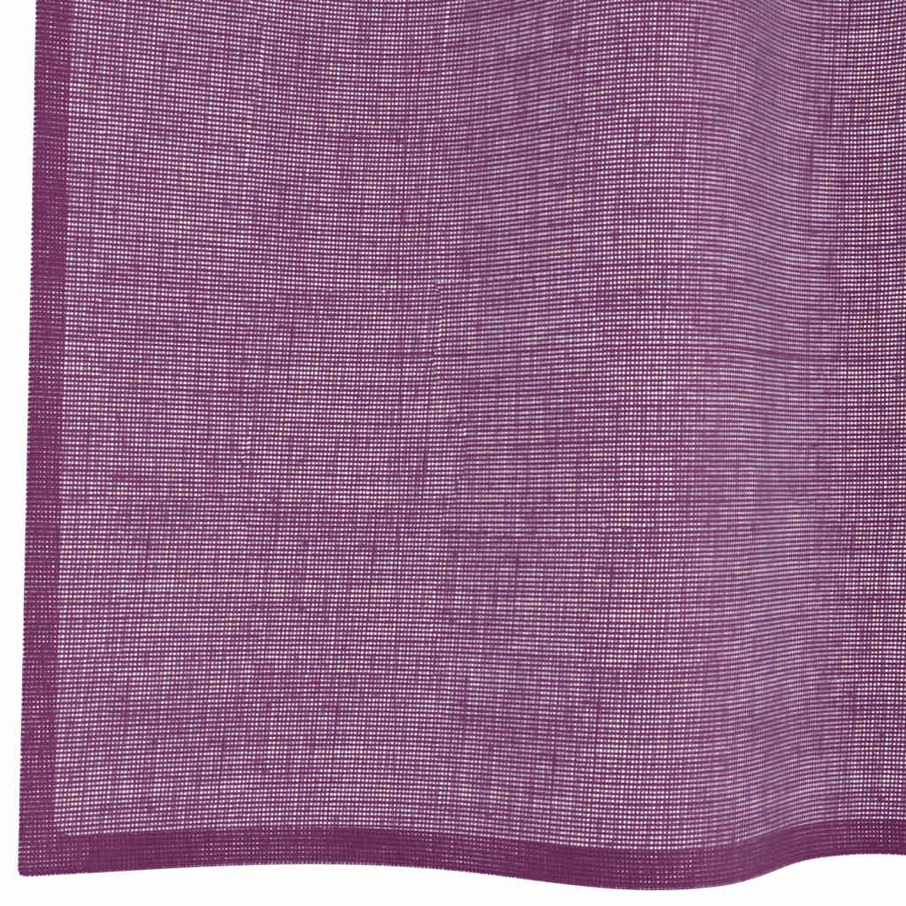 vidaXL Voile Curtains with Grommets 2 pcs Purple 140x225 cm