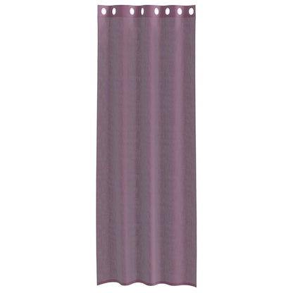 vidaXL Voile Curtains with Grommets 2 pcs Purple 140x260 cm