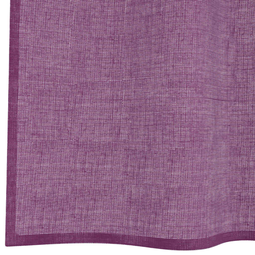 vidaXL Voile Curtains with Grommets 2 pcs Purple 140x260 cm