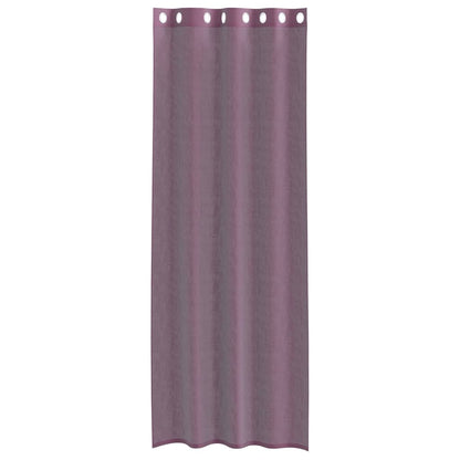 vidaXL Voile Curtains with Grommets 2 pcs Purple 140x300 cm