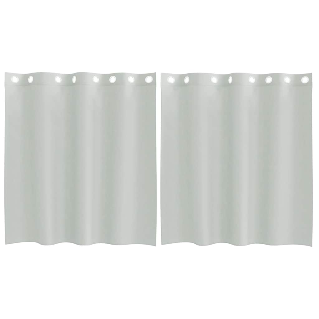 vidaXL Voile Curtains with Grommets 2 pcs Light Grey 140x140 cm