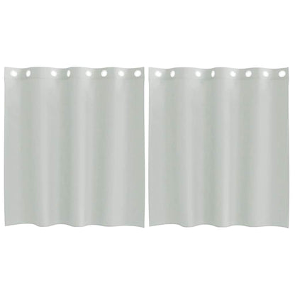 vidaXL Voile Curtains with Grommets 2 pcs Light Grey 140x140 cm