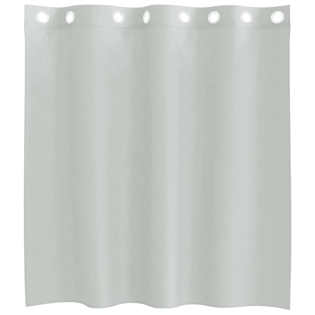 vidaXL Voile Curtains with Grommets 2 pcs Light Grey 140x140 cm