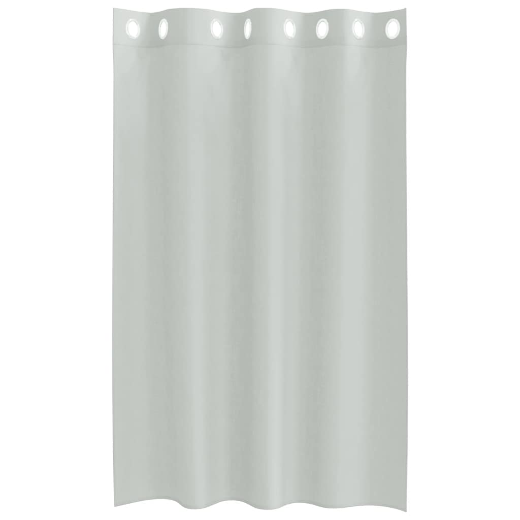 vidaXL Voile Curtains with Grommets 2 pcs Light Grey 140x175 cm