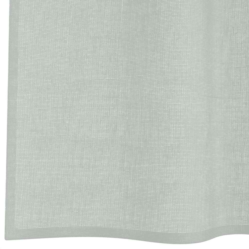 vidaXL Voile Curtains with Grommets 2 pcs Light Grey 140x175 cm