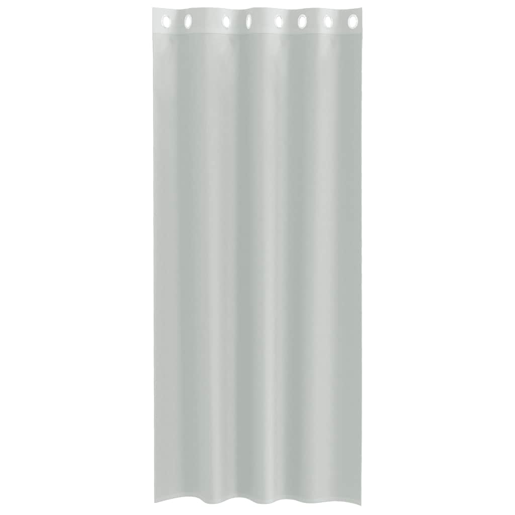 vidaXL Voile Curtains with Grommets 2 pcs Light Grey 140x225 cm