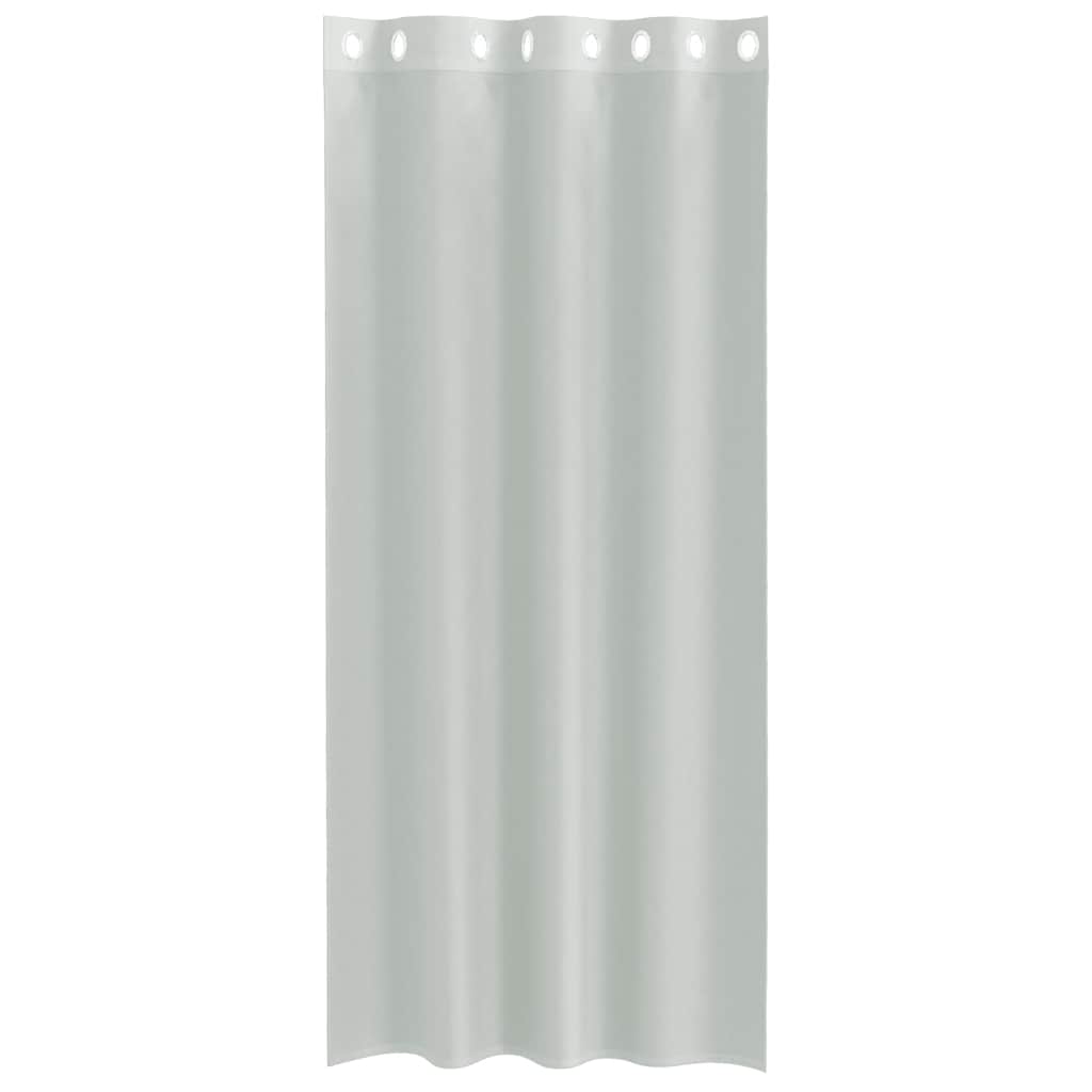 vidaXL Voile Curtains with Grommets 2 pcs Light Grey 140x245 cm