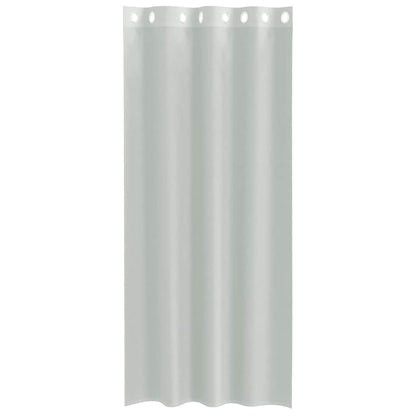 vidaXL Voile Curtains with Grommets 2 pcs Light Grey 140x245 cm