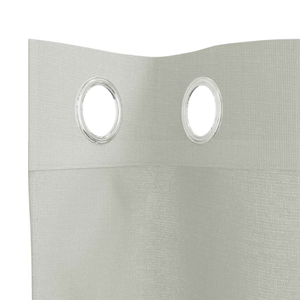 vidaXL Voile Curtains with Grommets 2 pcs Light Grey 140x245 cm