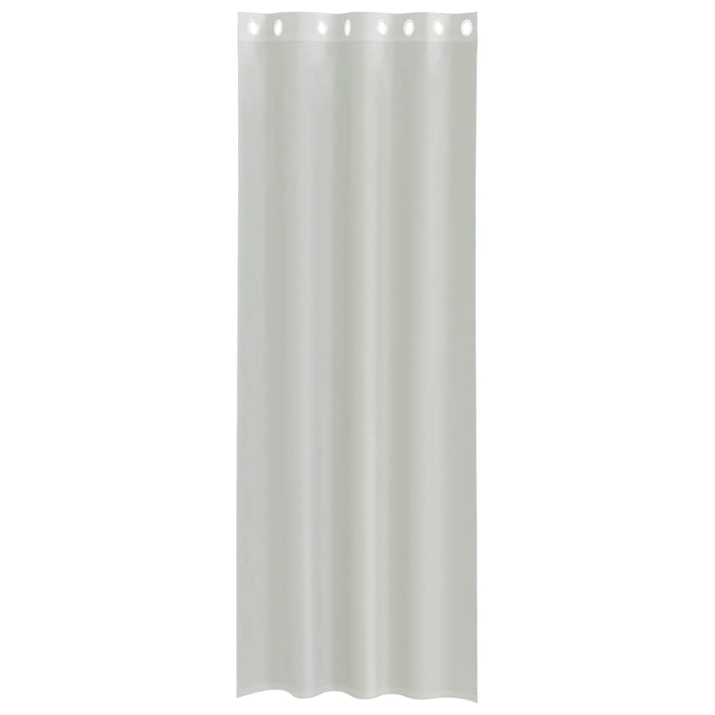 vidaXL Voile Curtains with Grommets 2 pcs Light Grey 140x260 cm
