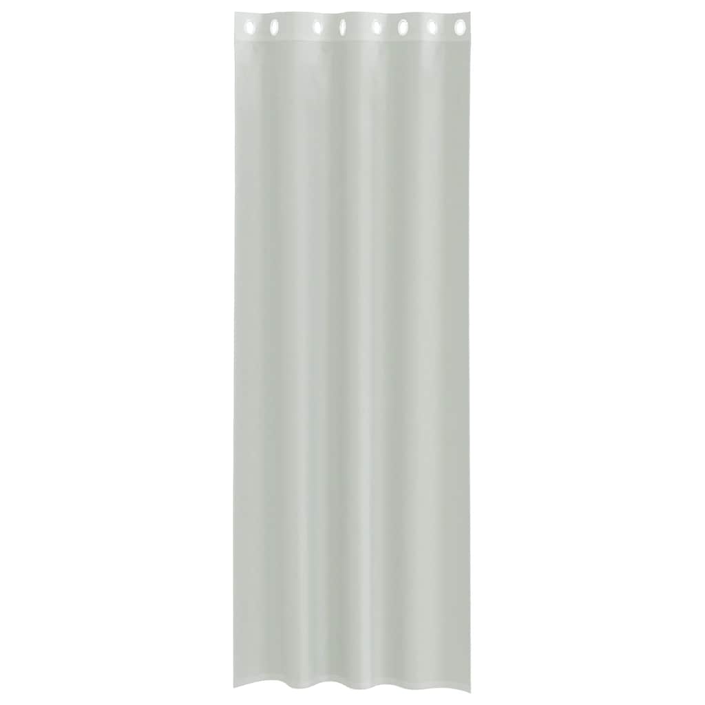 vidaXL Voile Curtains with Grommets 2 pcs Light Grey 140x300 cm