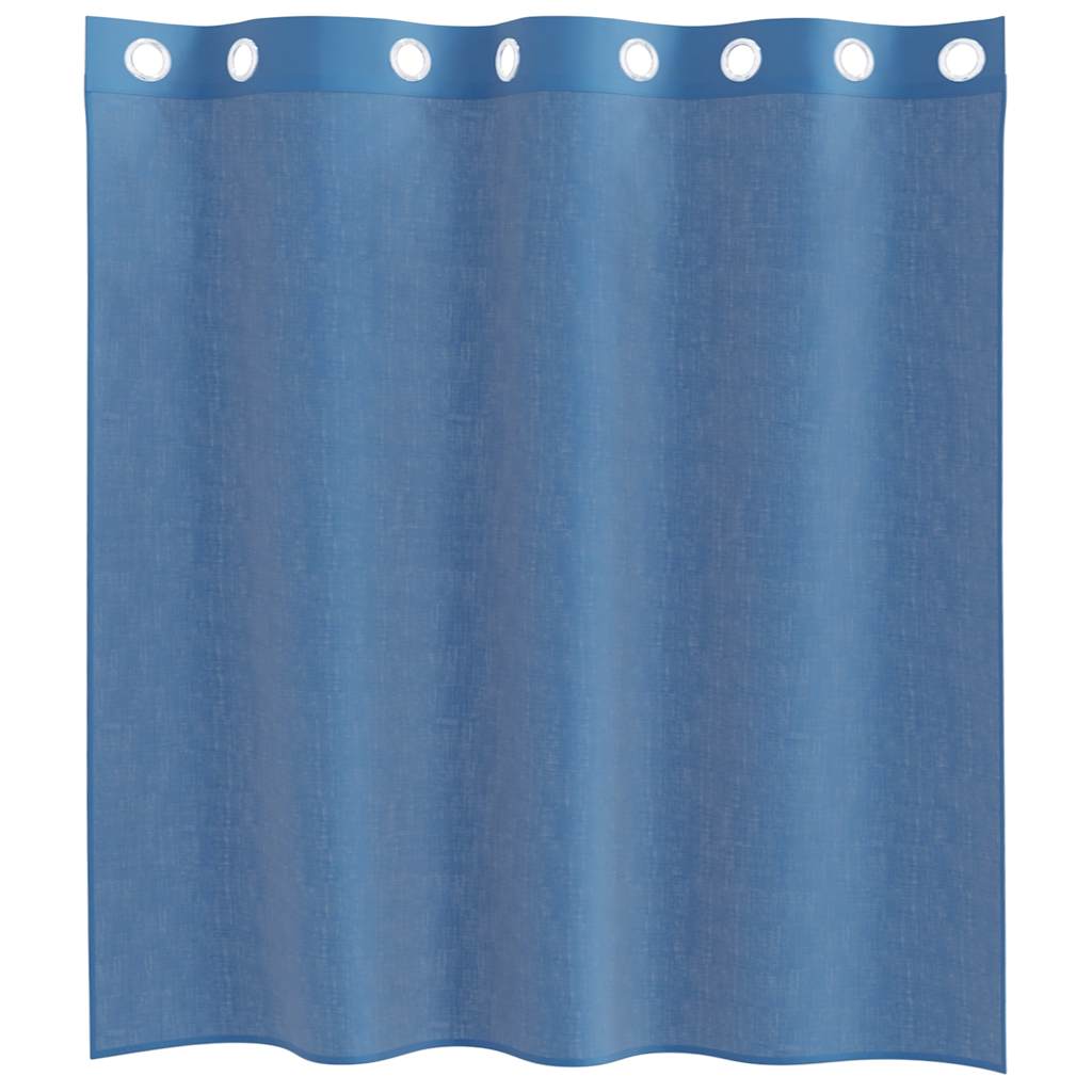 vidaXL Voile Curtains with Grommets 2 pcs Royal Blue