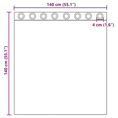 vidaXL Voile Curtains with Grommets 2 pcs Sand