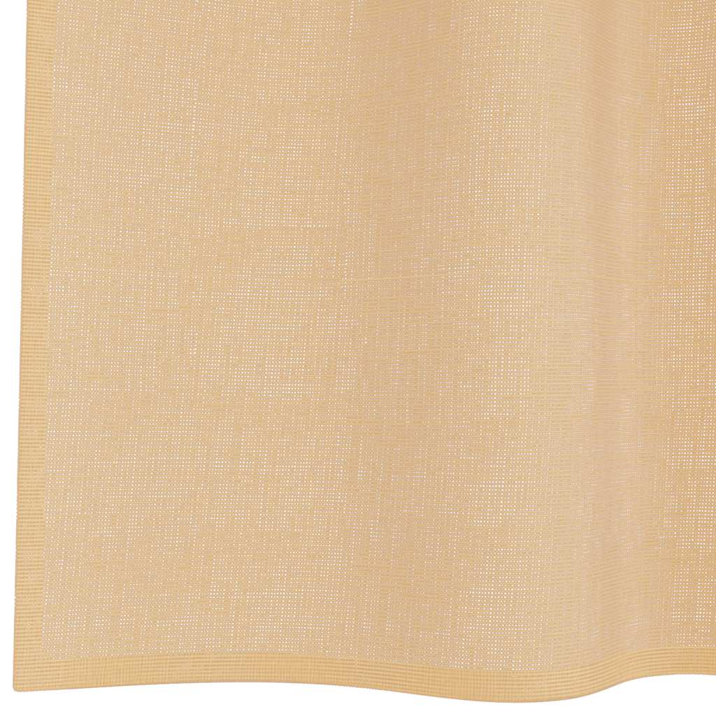 vidaXL Voile Curtains with Grommets 2 pcs Sand