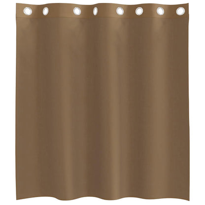 vidaXL Voile Curtains with Grommets 2 pcs Light Brown