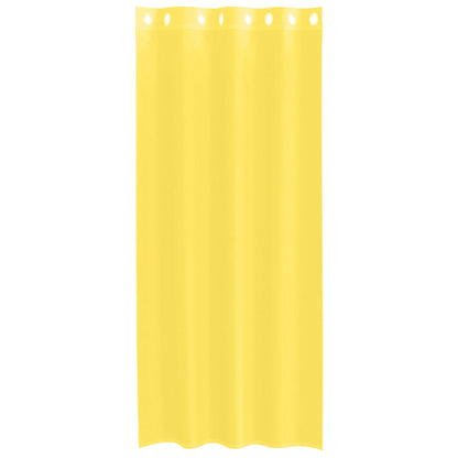 vidaXL Voile Curtains with Grommets 2 pcs Yellow