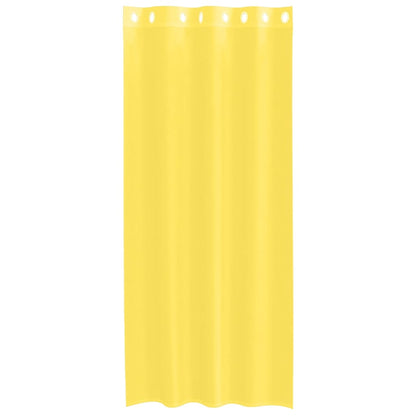 vidaXL Voile Curtains with Grommets 2 pcs Yellow