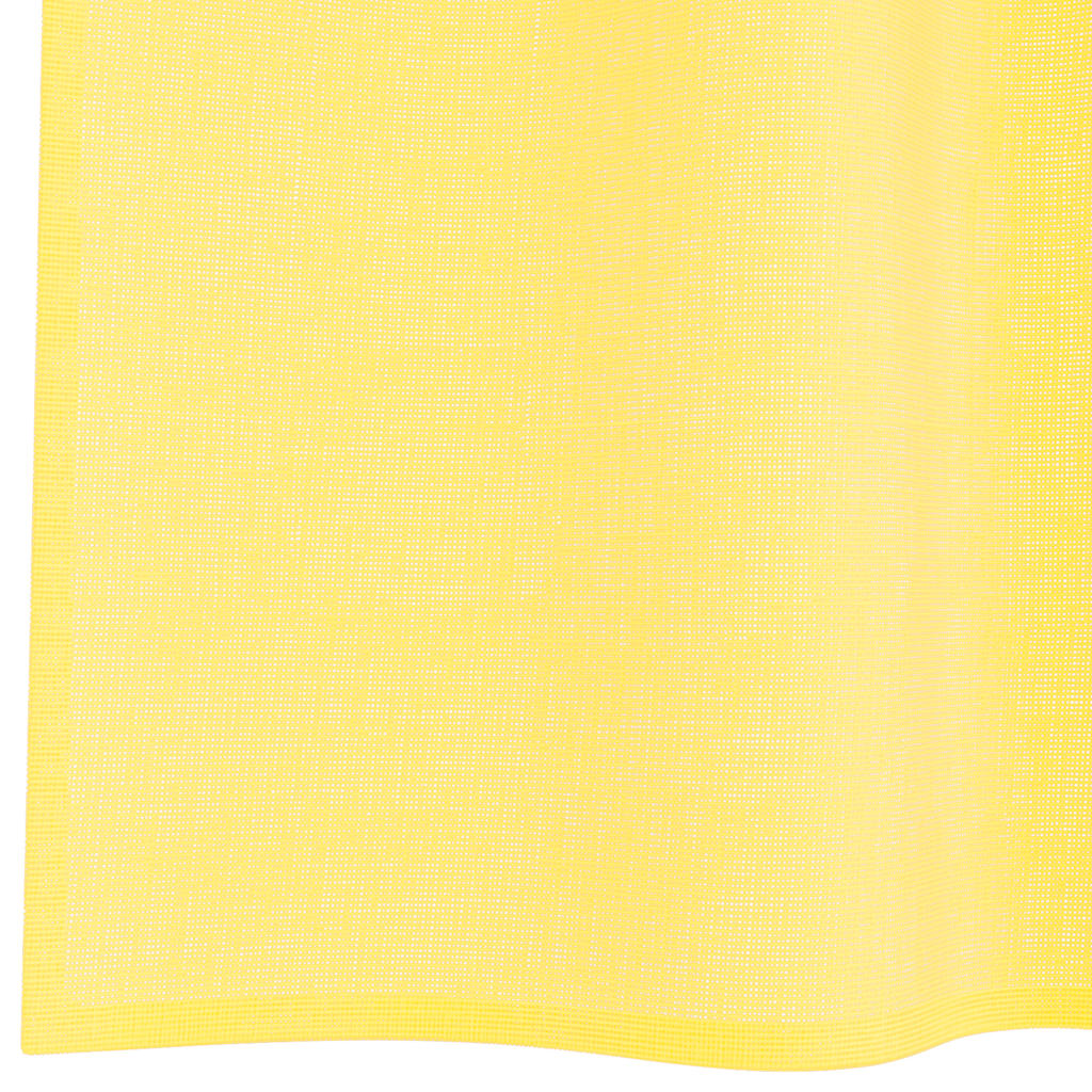 vidaXL Voile Curtains with Grommets 2 pcs Yellow