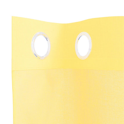 vidaXL Voile Curtains with Grommets 2 pcs Yellow