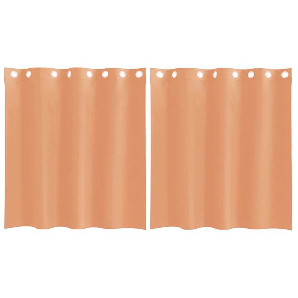 vidaXL Voile Curtains with Grommets 2 pcs Terracotta