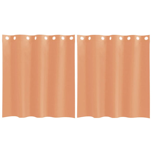 vidaXL Voile Curtains with Grommets 2 pcs Terracotta