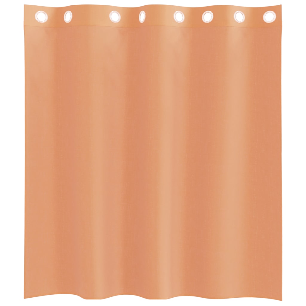 vidaXL Voile Curtains with Grommets 2 pcs Terracotta