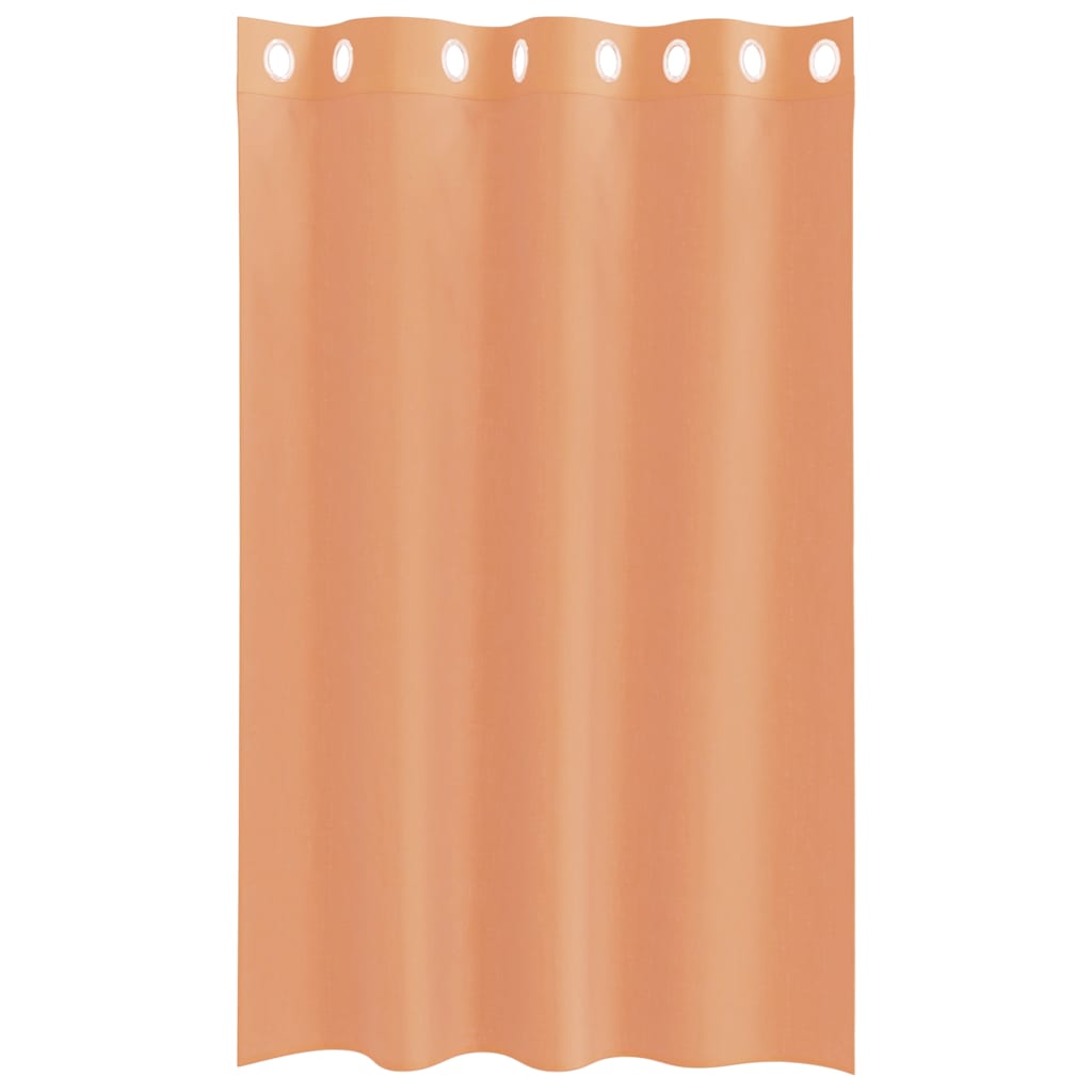vidaXL Voile Curtains with Grommets 2 pcs Terracotta
