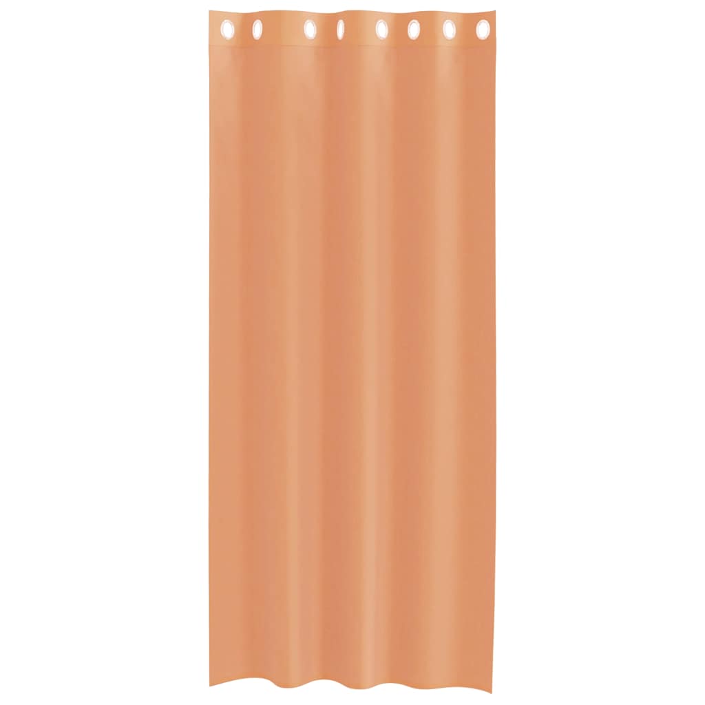 vidaXL Voile Curtains with Grommets 2 pcs Terracotta