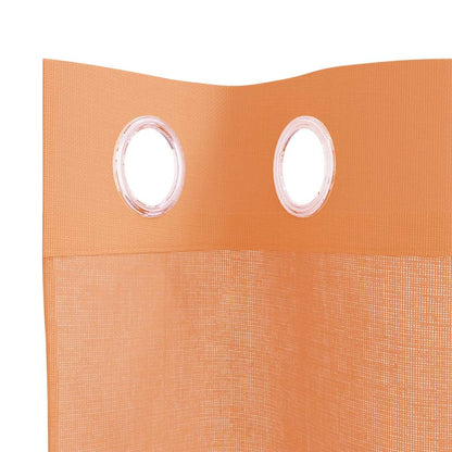 vidaXL Voile Curtains with Grommets 2 pcs Terracotta