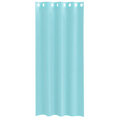 vidaXL Voile Curtains with Grommets 2 pcs Turquoise