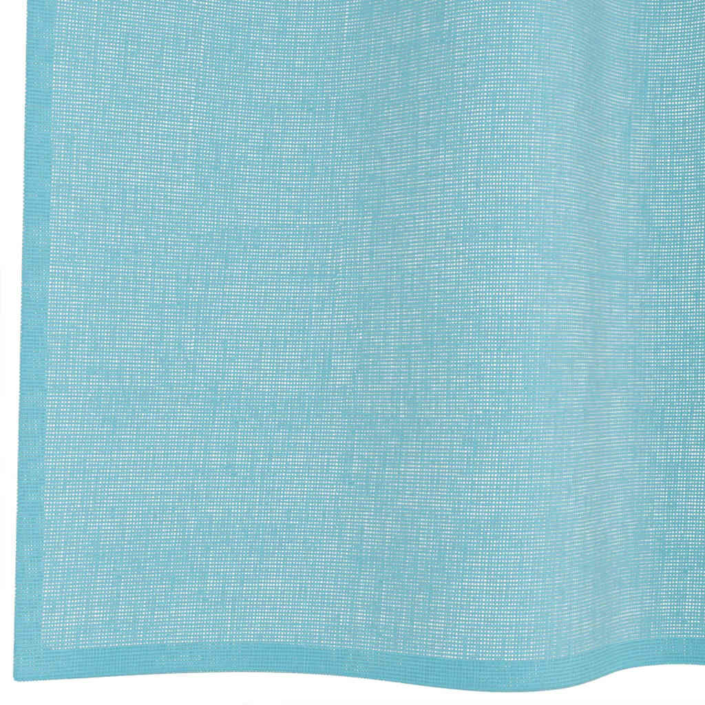 vidaXL Voile Curtains with Grommets 2 pcs Turquoise