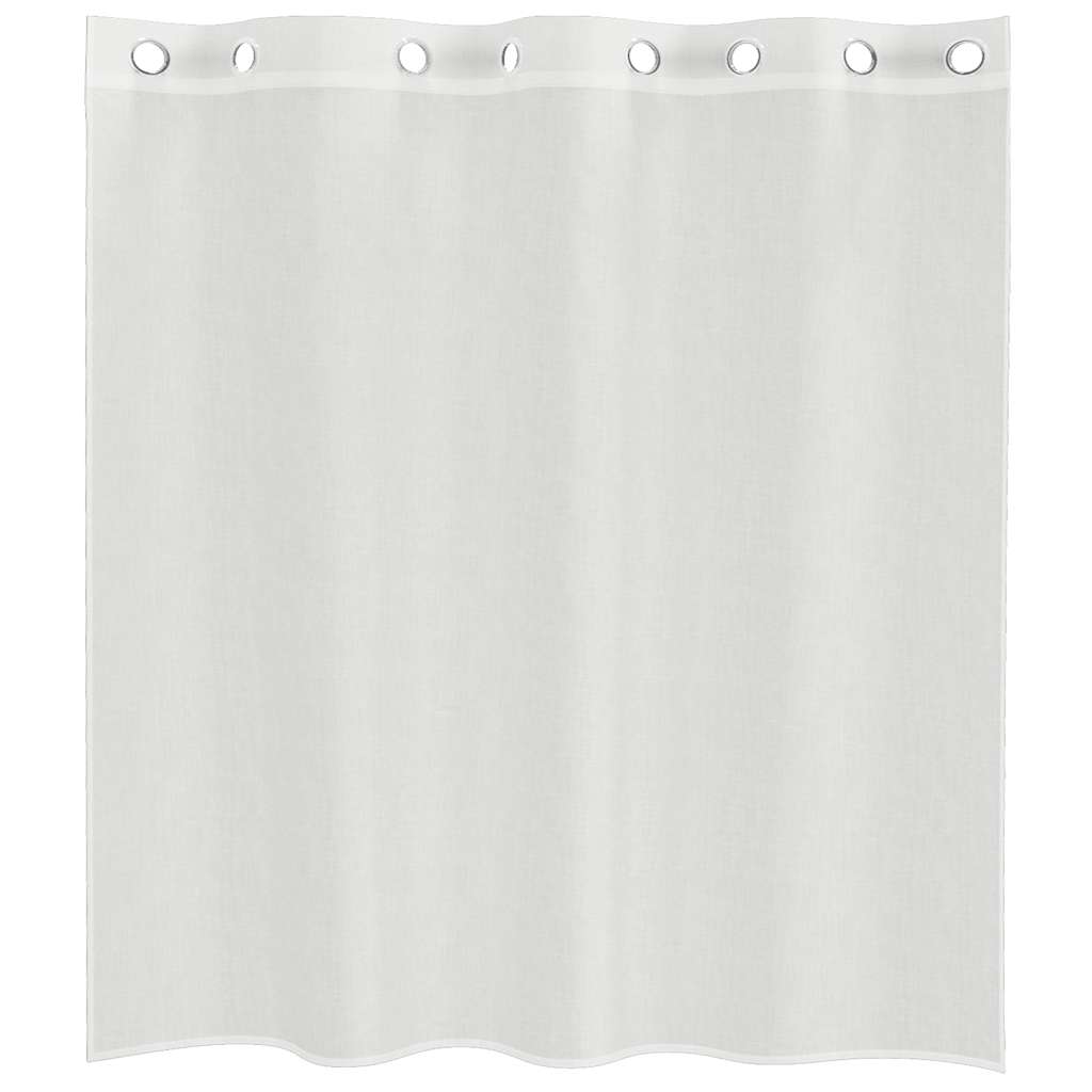 vidaXL Voile Curtains with Grommets 2 pcs White