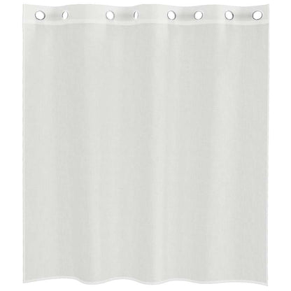 vidaXL Voile Curtains with Grommets 2 pcs White
