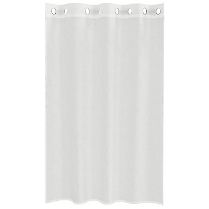 vidaXL Voile Curtains with Grommets 2 pcs White