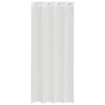 vidaXL Voile Curtains with Grommets 2 pcs White
