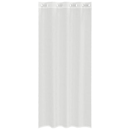 vidaXL Voile Curtains with Grommets 2 pcs White