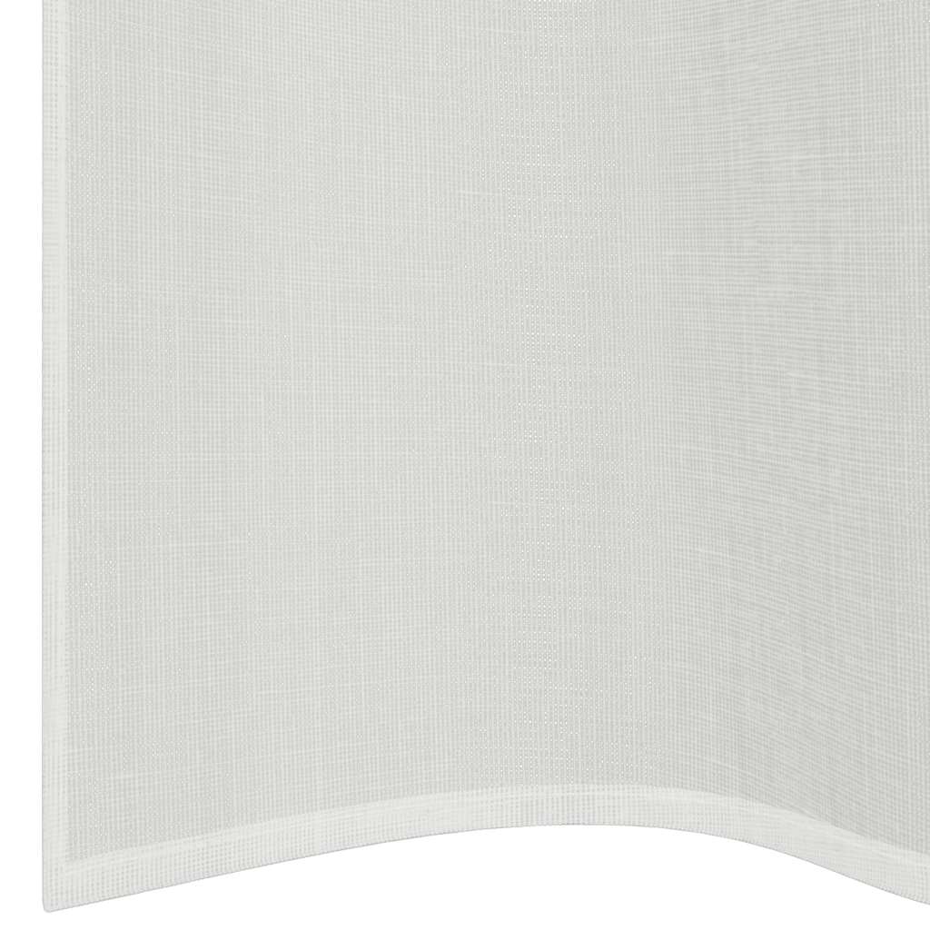 vidaXL Voile Curtains with Grommets 2 pcs White