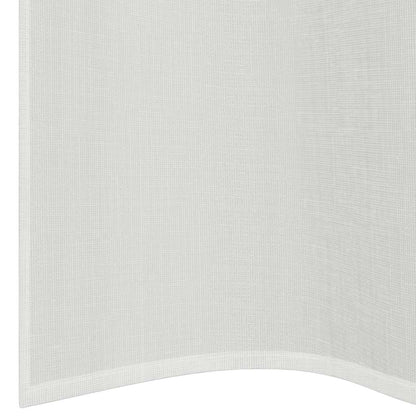 vidaXL Voile Curtains with Grommets 2 pcs White