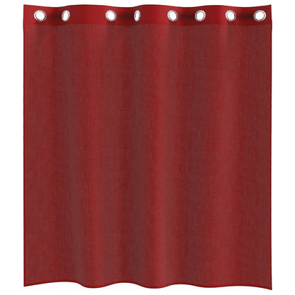 vidaXL Voile Curtains with Grommets 2 pcs Wine Red