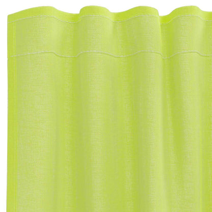 vidaXL Voile Curtains with Rod Pockets 2 pcs Apple Green